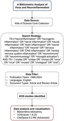 Potential value and research frontiers of virus in neuroinflammation: a bibliometric and visualized analysis